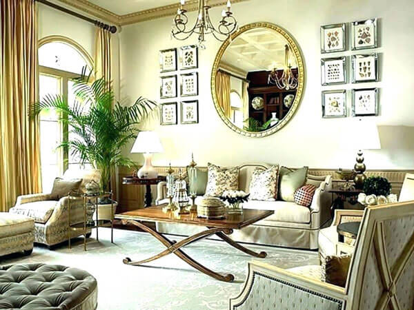 How To Pick The Right Size Mirror, How High Should A Mirror Be Above Sofa