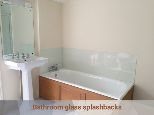 What Are Glass Splashbacks Benefits Antique Ltd - White Glass Bathroom Sink Splashback